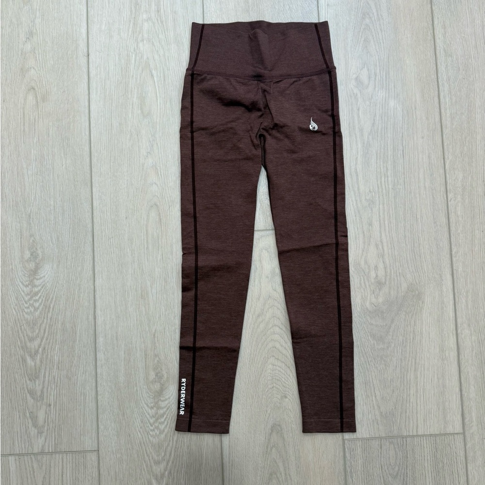 Ryderwear Scrunch bottom Brown High-Waisted Leggings
